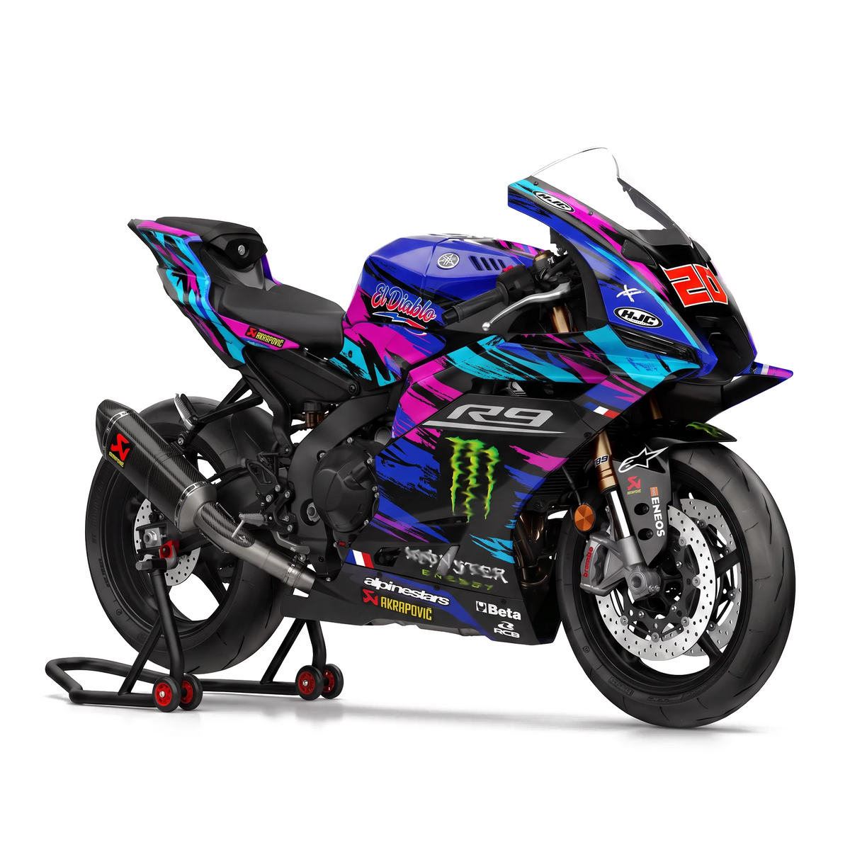 Kit adhesivos Yamaha R9 - El Diablo