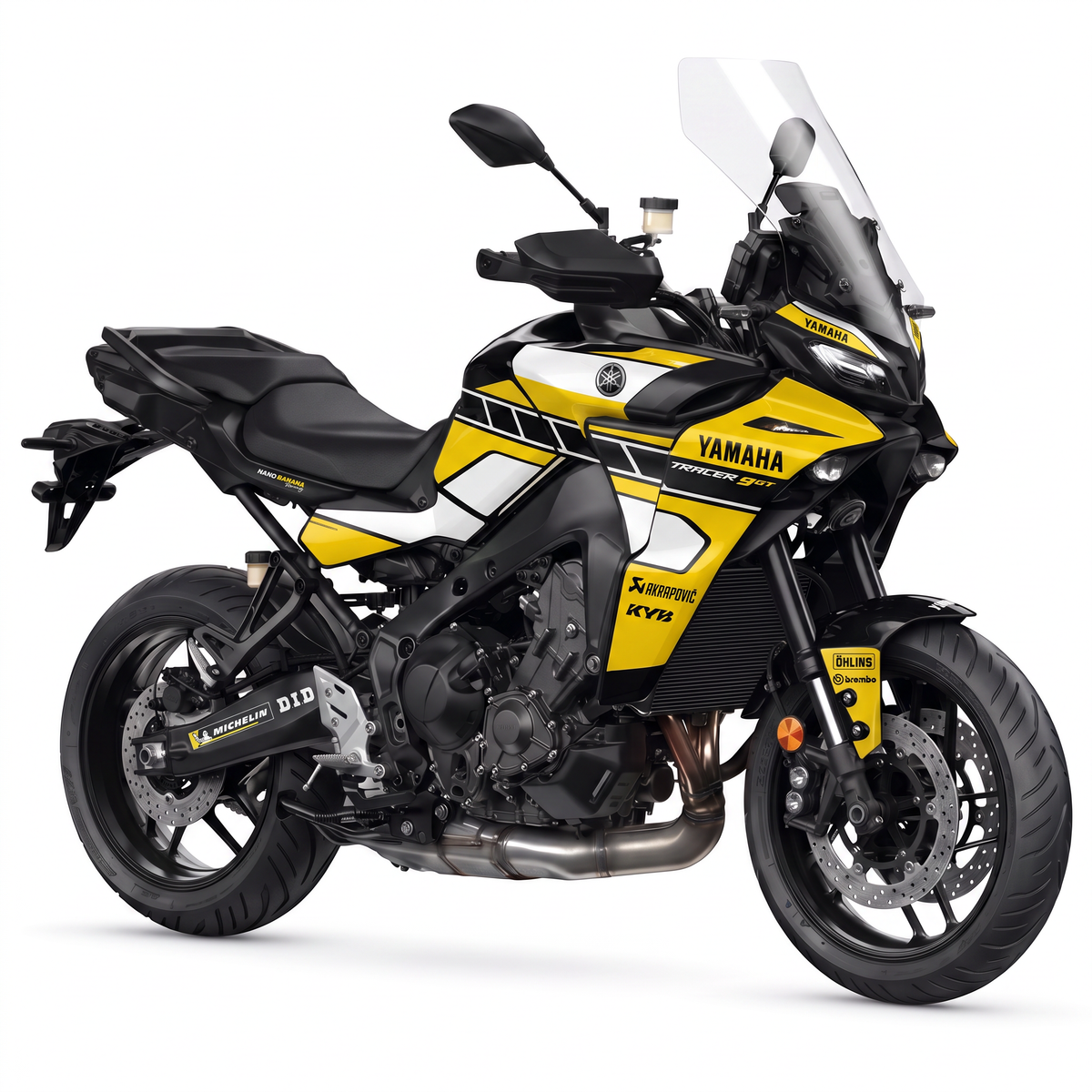 Kit adhesivos Yamaha Tracer 9 y 9GT (2015-2026) - Speedblock Yellow