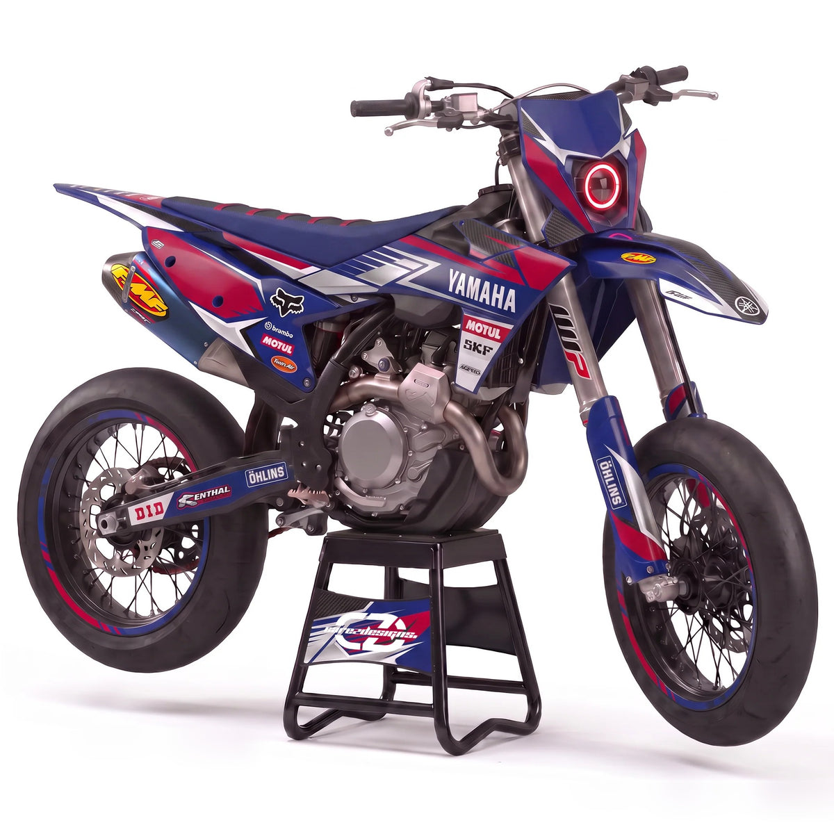 Kit adhesivos motocross Yamaha - Volt Red