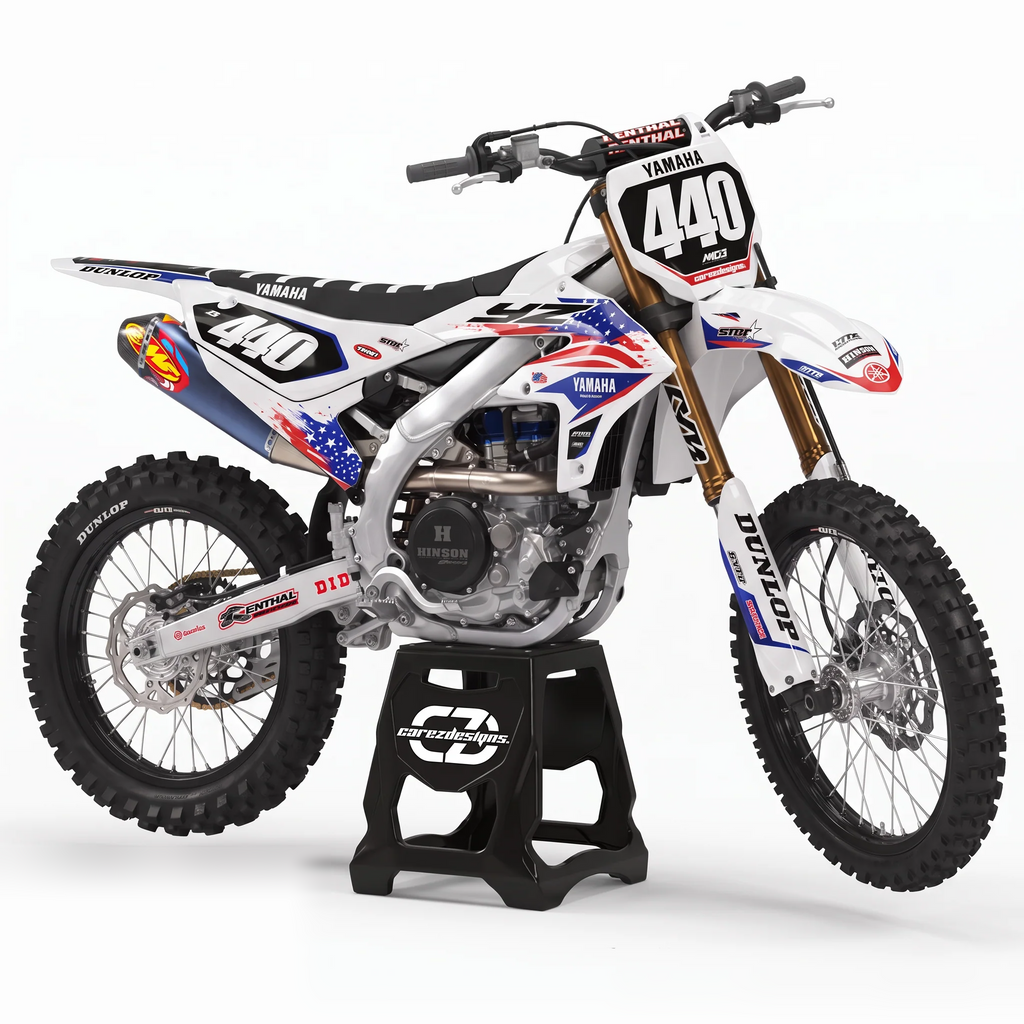 Kit adhesivos motocross Yamaha YZ 250-450 - Stars & Stripes