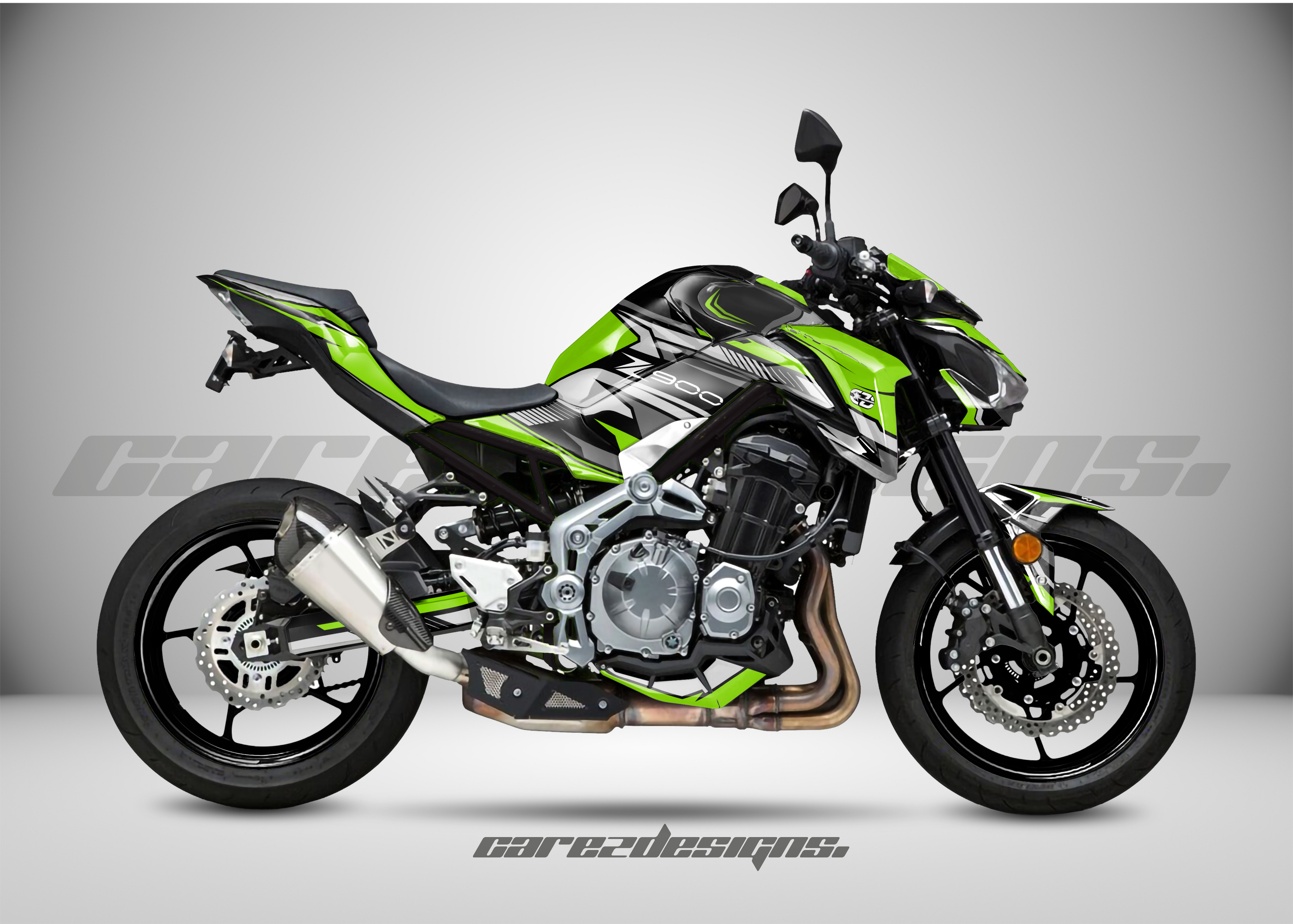Kit Adhesivos Kawasaki Z900 All Models- Racing Green