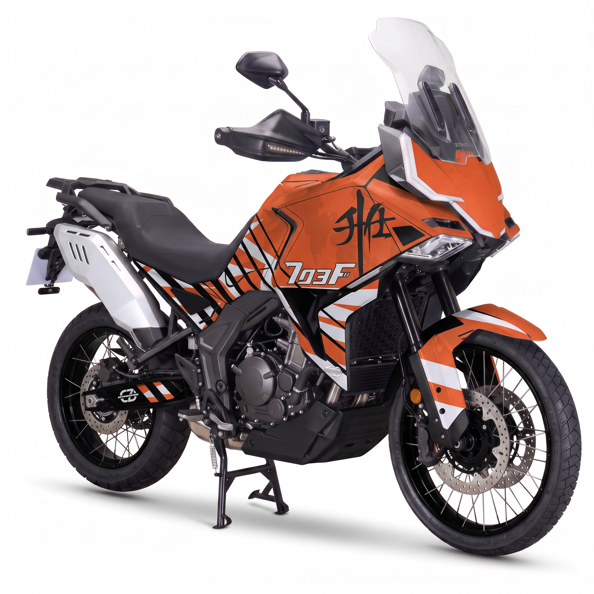 Kit adhesivos Zontes 703F (2024-2026) - Mancha Naranja