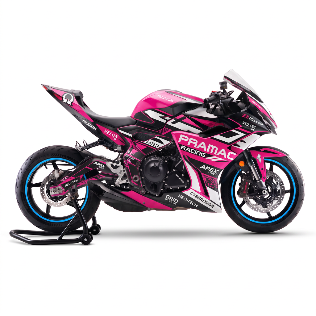 Vinilos Zontes 703RR (2025-2026) - Pramac Pink, vista lateral