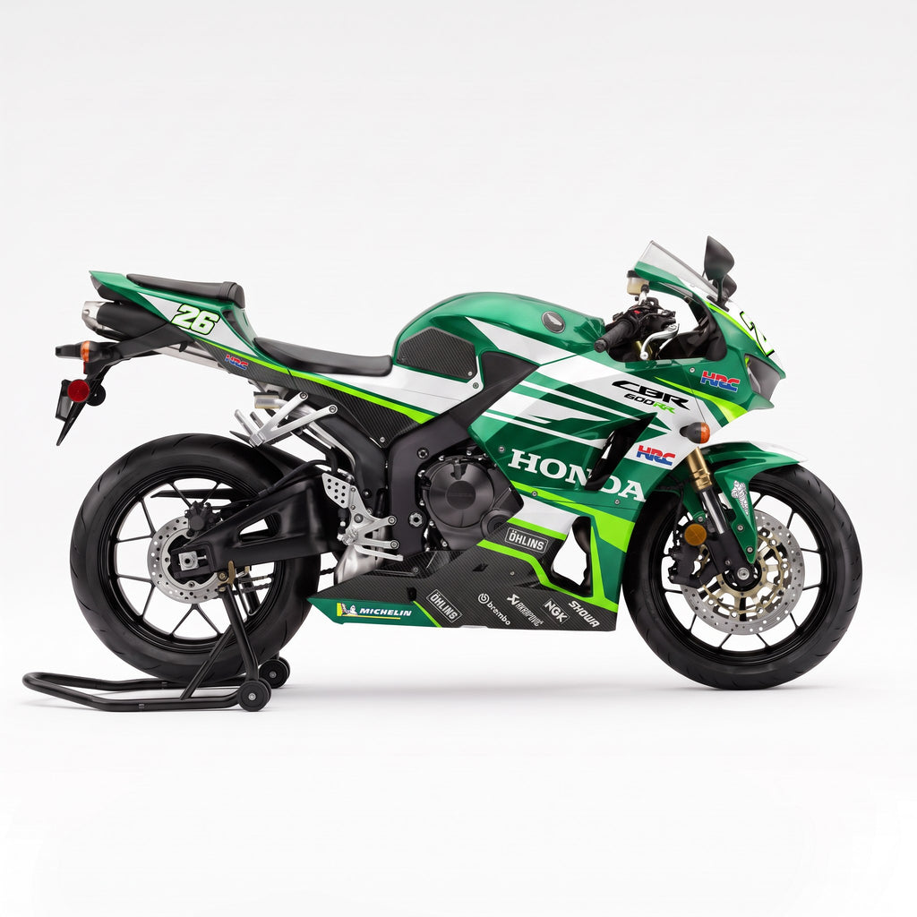 Kit vinilos Honda CBR 600RR (2013-2019) - Emerald 26, vista lateral