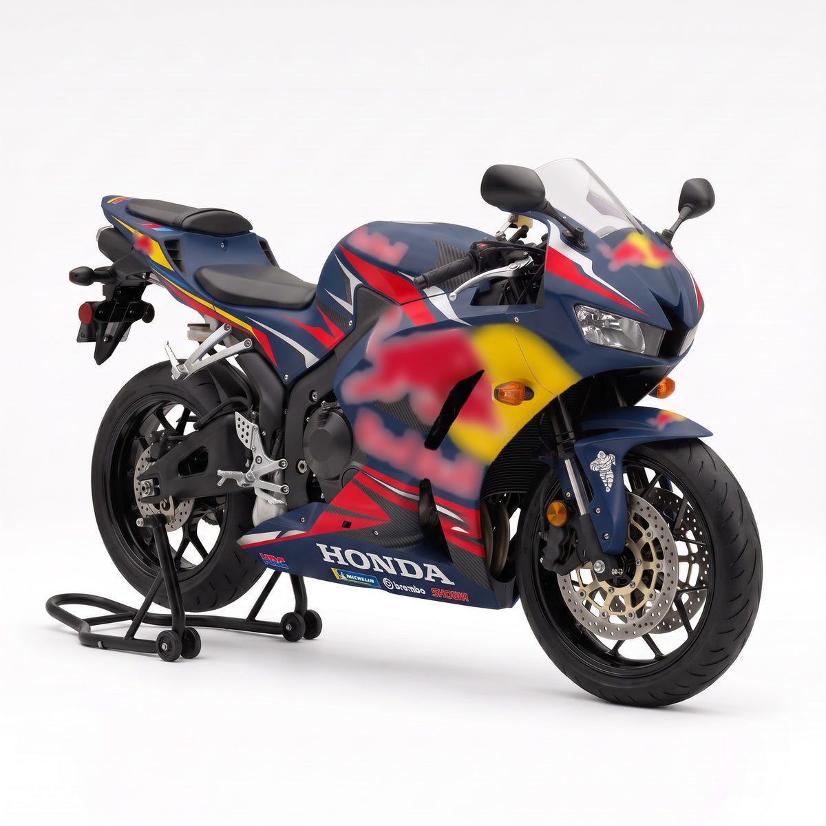 Kit vinilos Honda CBR 600RR (2013-2019) - Midnight Rush, vista tres cuartos