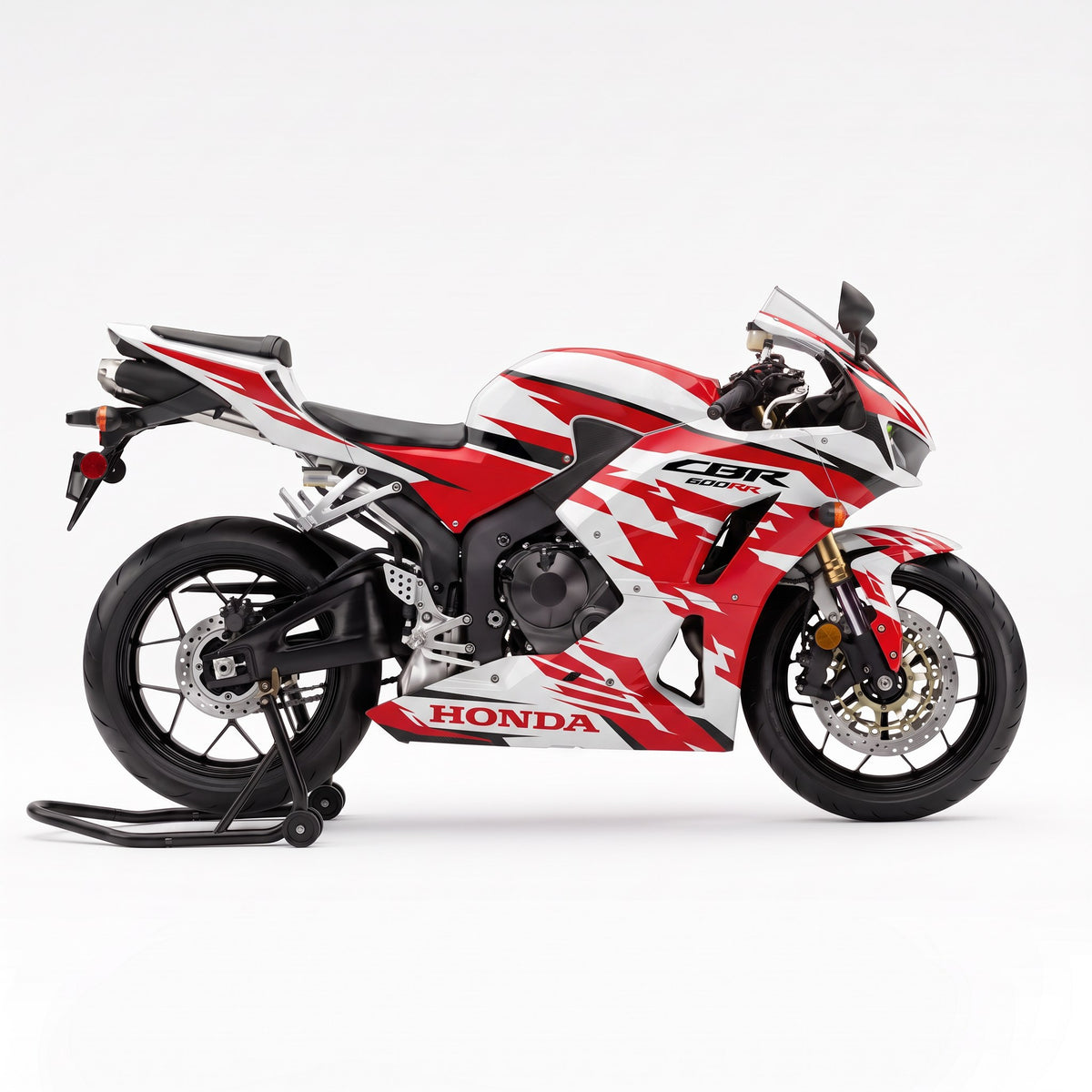Kit vinilos Honda CBR 600RR (2013-2019) - Red Shard, vista lateral