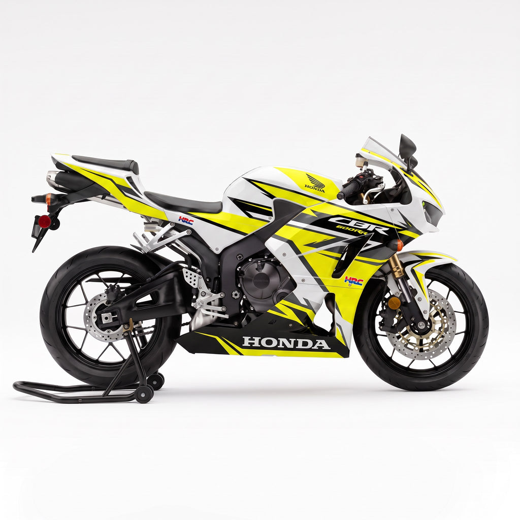 Kit vinilos Honda CBR 600RR (2013-2019) - Yellow Strike, vista lateral