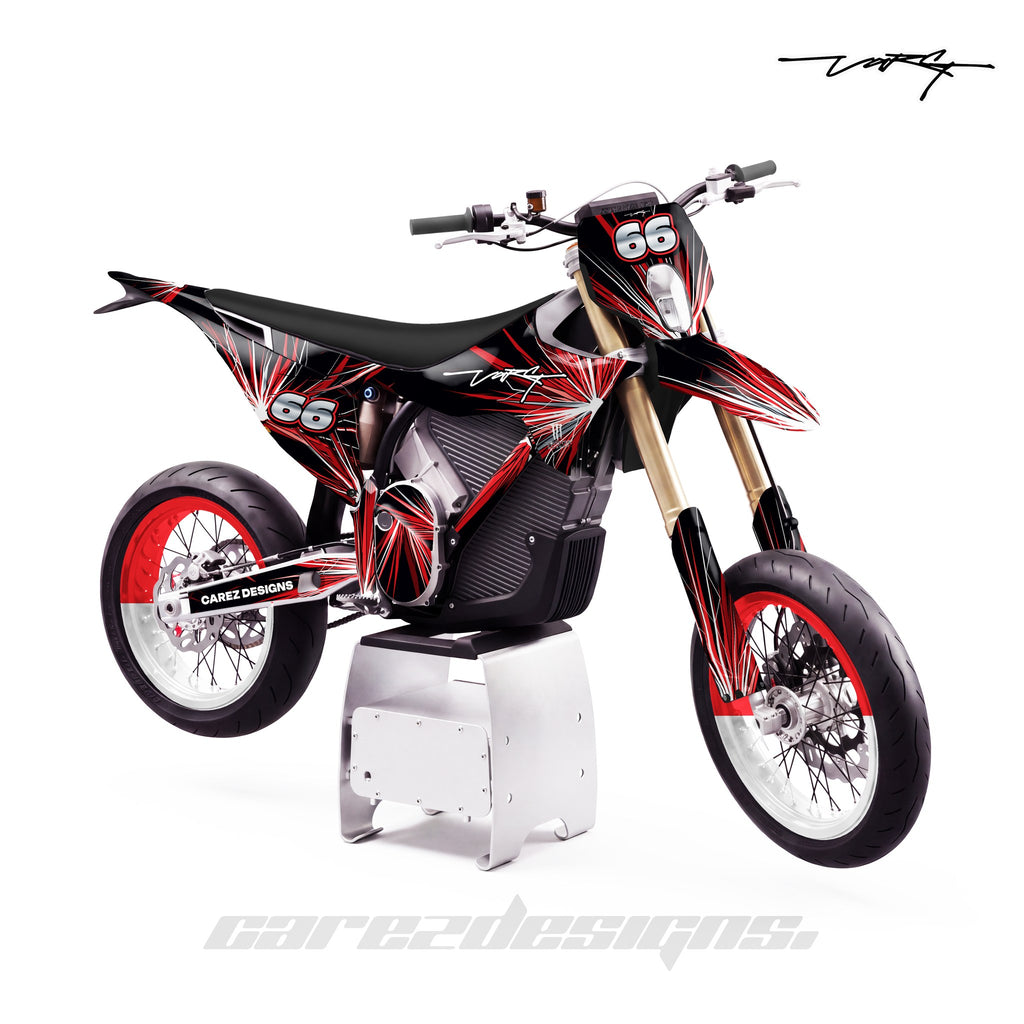 Kit vinilos Stark Varg SM (2026) - Espectro Rojo, vista lateral