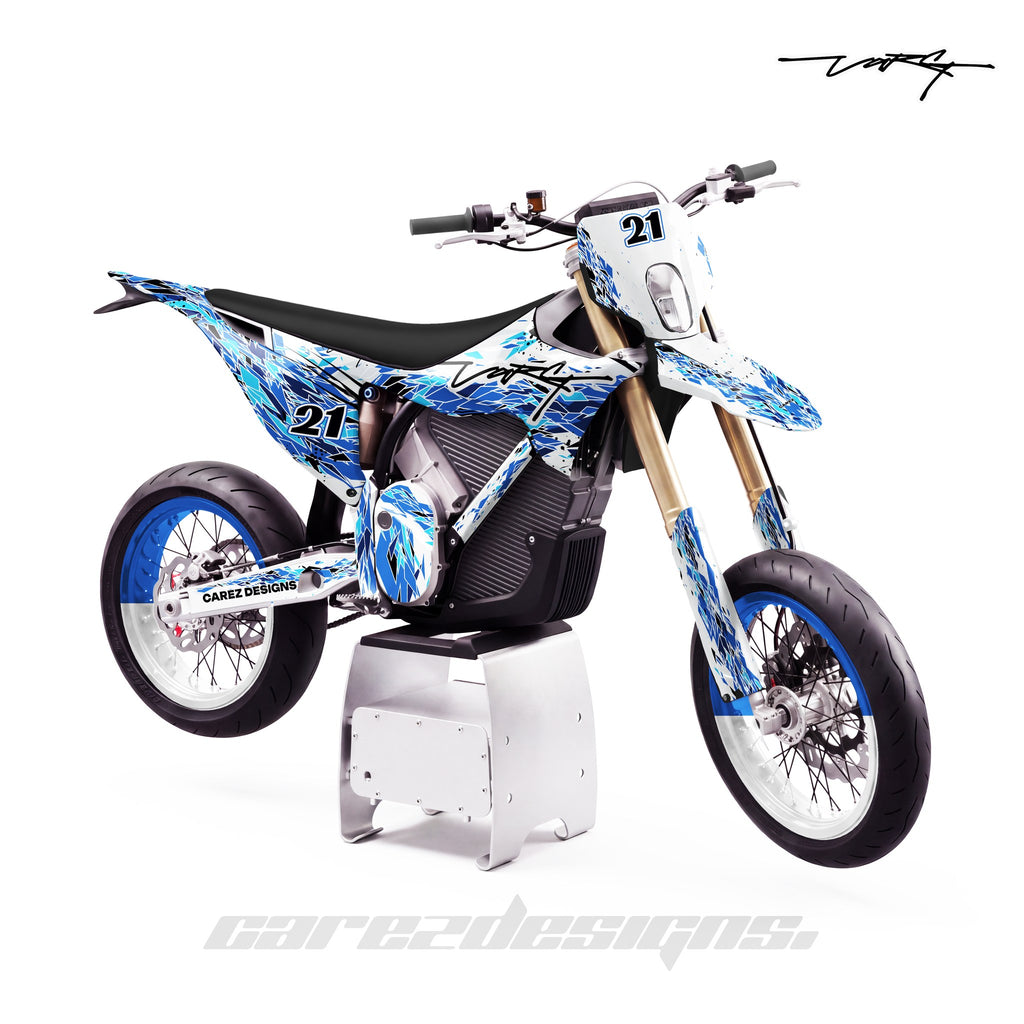 Kit vinilos Stark Varg SM (2026) - Kristal Azul, vista lateral