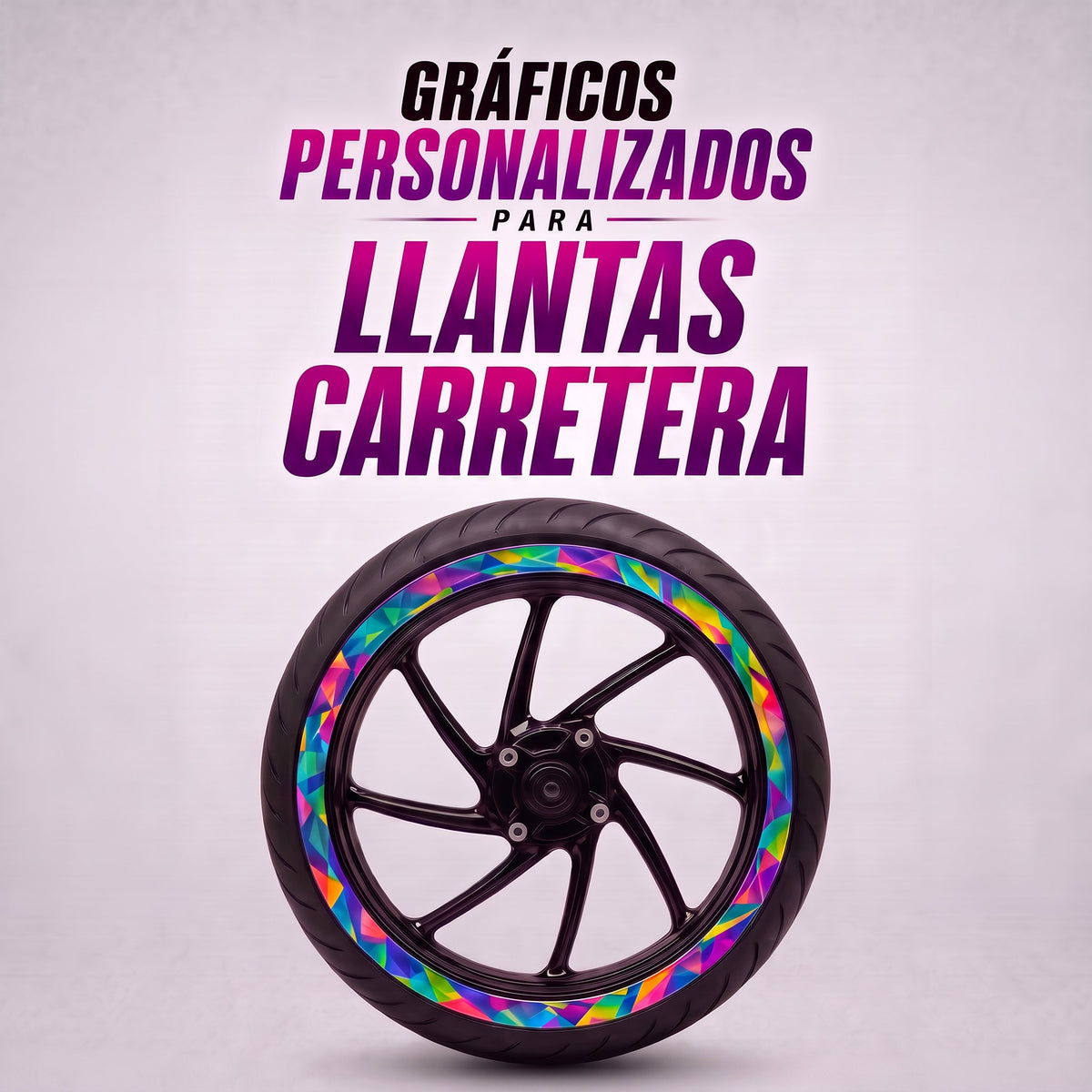 Vinilos personalizados para llanta de carretera: tus colores, tu dorsal o tu logo - Carez Designs