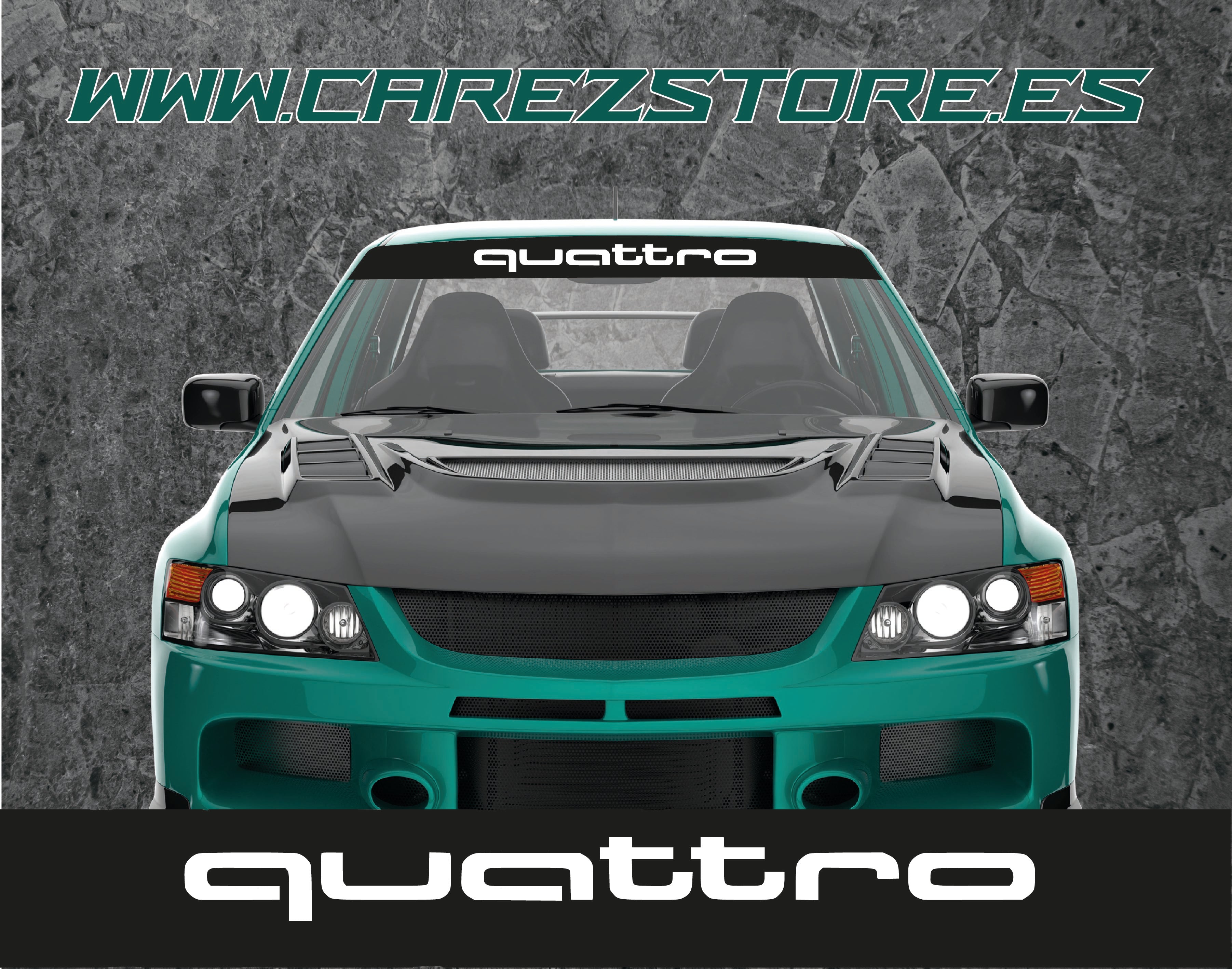 parasol vinilo quattro carez wrap audi