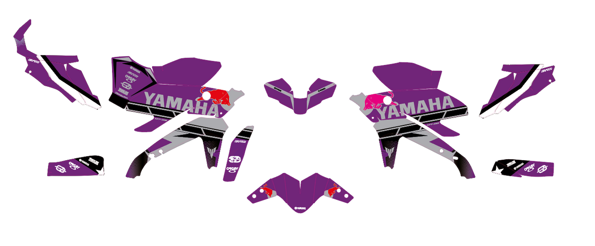 Plantilla del kit de adhesivos Yamaha MT-09 & SP - Bull Morado