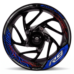 Vinilos para llanta Yamaha R9 - azul Rev’s Your Heart
